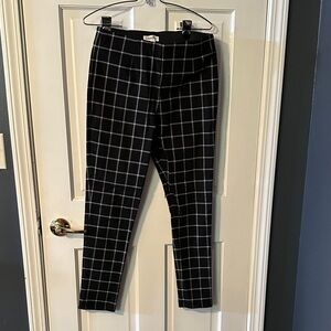 Calvin Klein Black and White Grid Pants